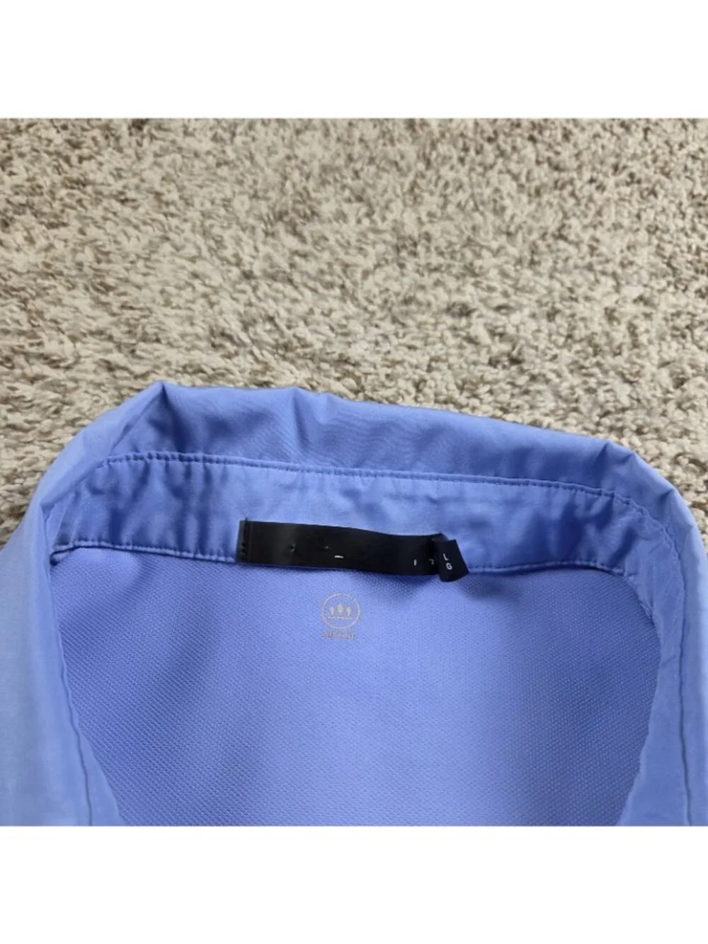 RLX Ralph Lauren Golf Polo Shirt Mens Large Blue Short Sleeve Wicking Pocket